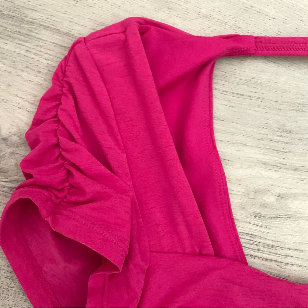 NWOT FP MOVEMENT PIROUETTE SHORTSIE ROMPER PNK ROSE Med - Picture 5 of 13